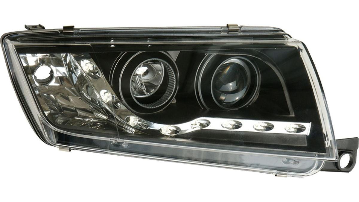 Set+de+phares+look-diurnes+sur+mesure+pour+Skoda+Fabia+2000-2004+-+Noir